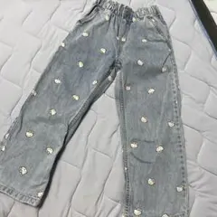 H&M ハローキティ ワイドレッグパンツ 6-7A