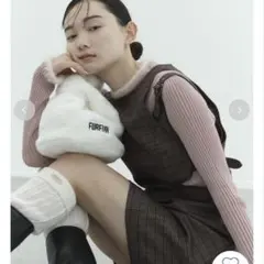 FURFUR フェザートリムリブニットトップスのサムネイル