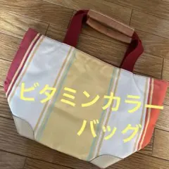 ストライプ　デザイン トートバッグ 中型　　取手、、本革　スクエアバッグ