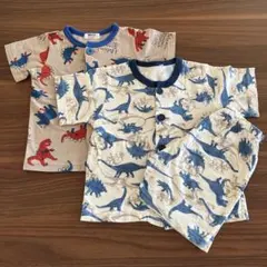 BREEZE バースデイ 恐竜柄 パジャマセット80㎝