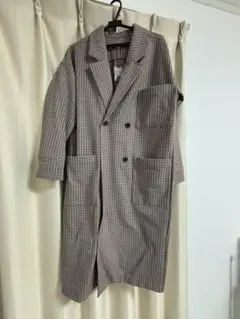 MOUSSY チェック柄 ダブルブレストコート サイズ1