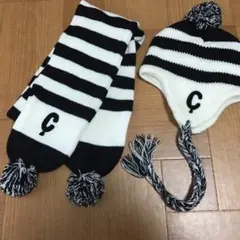 新品 コムサ 帽子 マフラー セット 可愛い