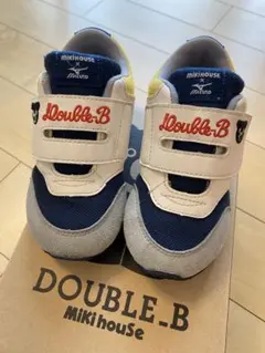 【美品】ミキハウス DOUBLE-B スニーカー　ミズノコラボ