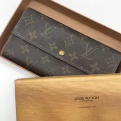 良品✨ ルイヴィトン ポルトフォイユサラ モノグラム 長財布 PVC ブラウン