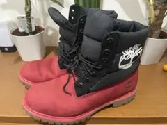 ABCマート限定 Timberland レッドブラック ブーツ 28cm - メルカリ