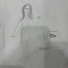 手描き人物イラスト A4サイズ