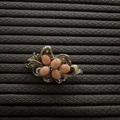 花モチーフ ピンクブローチ 約5cm