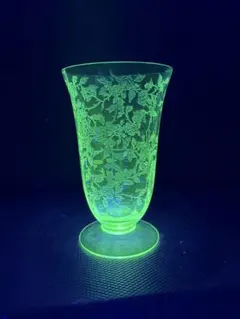 希少】アンカーホッキング ファンシーハンドル ウランガラス