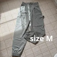 美品★サテンカーゴパンツ　M