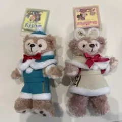 ダッフィーとフレンズ ストラップ ぬいぐるみバッチ 2014年 クリスマス