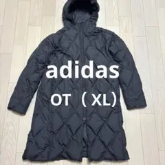 【美品】アディダス adidas ブラック ロング ライトダウン ジャケット