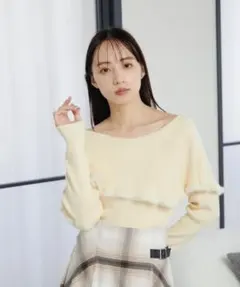 jillby stuart ケープリブニット