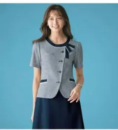 新品 タグ付き 事務服 制服 en joie アンジョア プルオーバー 9号 