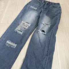 SHEIN　ダメージデニムのサムネイル