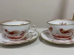 未使用近極美品　リチャードジノリ レット コック カップ&ソーサー✨イタリア1客 未使用】リチャードジノリ レッドコック カップ＆ソーサー