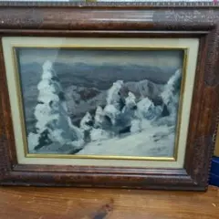 櫻井慶治 【雪景色】肉筆油彩画 直筆サインあり - メルカリ