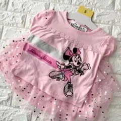 【約110サイズ】ディズニー チュチュスカート付きドレス ２ピースセット ミニー