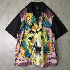 希少 Marvel x Teddy Fresh ゴーストライダー 開襟 シャツのサムネイル