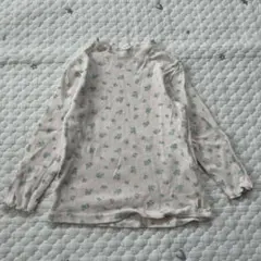 【7096】tete a tete 花柄　ハイネックロンT 90cm