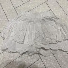 ホワイトフリルズボンサイズ90