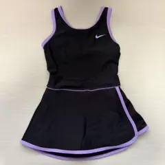 【NIKE】 写真13枚目追加 水着 ブラック×パープル120スカートワンピース
