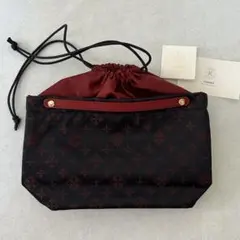 【未使用品】 russet バッグインバッグ/ ポーチ /ボルドー×ネイビーのサムネイル