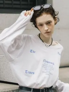 CREDONA パーマネント ロングスリーブ Tシャツ