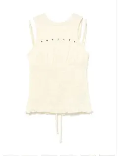 andmary Ami shirring logo tops white - メルカリ