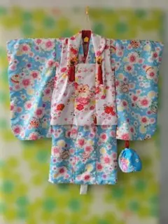 七五三用 花柄和装セット