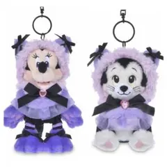 ディズニーストア ミニー フィガロ ぬいぐるみキーチェーンセット 24h
