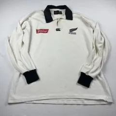 Canterbury ラガーシャツ オールブラックス 長袖 ホワイトのサムネイル