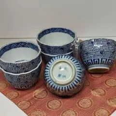 伊万里焼染付みじんこ手蕎麦猪口9個 [B28147] - メルカリ