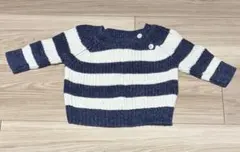 GAP ボーダー柄 ニットセーター 0~3m