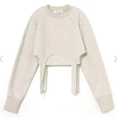 melt the lady garter cropped sweatのサムネイル