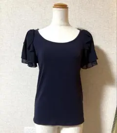 オンワード Feroux フェルゥ シフォンスリーブ カットソー 袖フレアのサムネイル