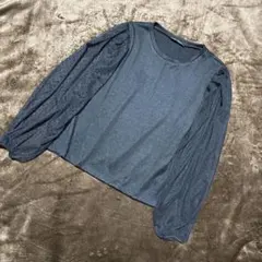 ZARAザラ　シアースリーブ　ロンT ブラック　Ｍ