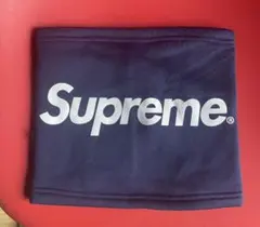 【新品未使用】Supreme ネックウォーマー ネイビー