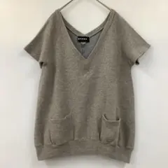 Gomme ゴム 半袖 コットン ウール シャツ Tシャツ ベージュのサムネイル
