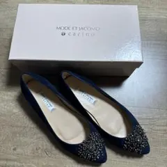 新品未使用　モードエジャコモカリーノ　フラットシューズ