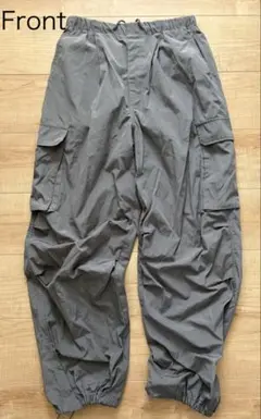 GU グレー カーゴパンツ