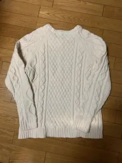 最終値下値下‼️BAYFLOW ケーブルニット ホワイトセーター