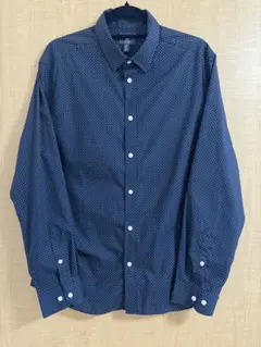 H&M⭐︎ドットシャツネイビー