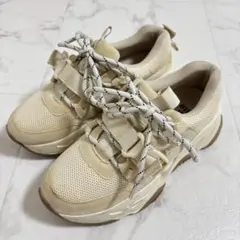 moi tytto 淡色ダットスニーカー Sサイズ