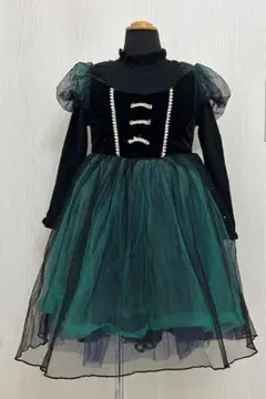 冬のドレス FROZENアナと雪の女王ドレス　ス　アナ風ドレス！サイズ120cm