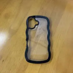 iPhone用透明波形デザインケース