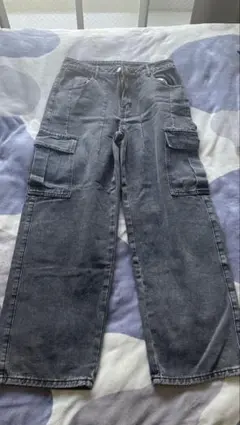 グレー カーゴパンツ 4ポケット