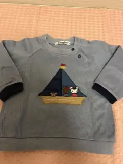 familiar ボート刺繍 トレーナー