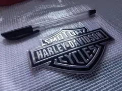 HARLEY-DAVIDSON (ハーレーダビッドソン)　エンブレムプレート　黒のサムネイル