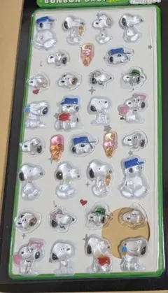 スヌーピー　ボンボンドロップシール風　立体