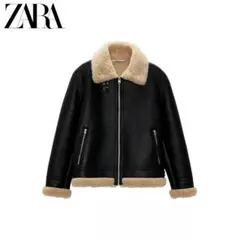 新品 ZARA ダブルフェイス　フェイクレザージャケット